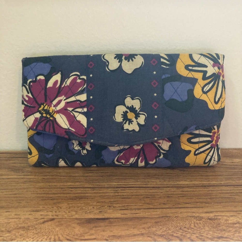 5/$15 Blue & Floral Quilted Wallet